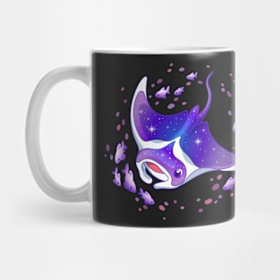 cute manta ray cartoon character design Mug